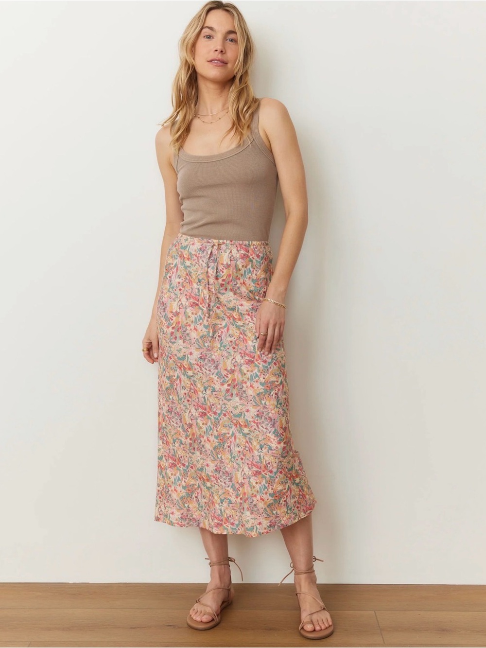 Marine Layer Avery Hemp Midi Skirt NWT XS
